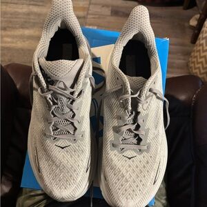 Hoka One One Men's Light Gray Athletic Shoes